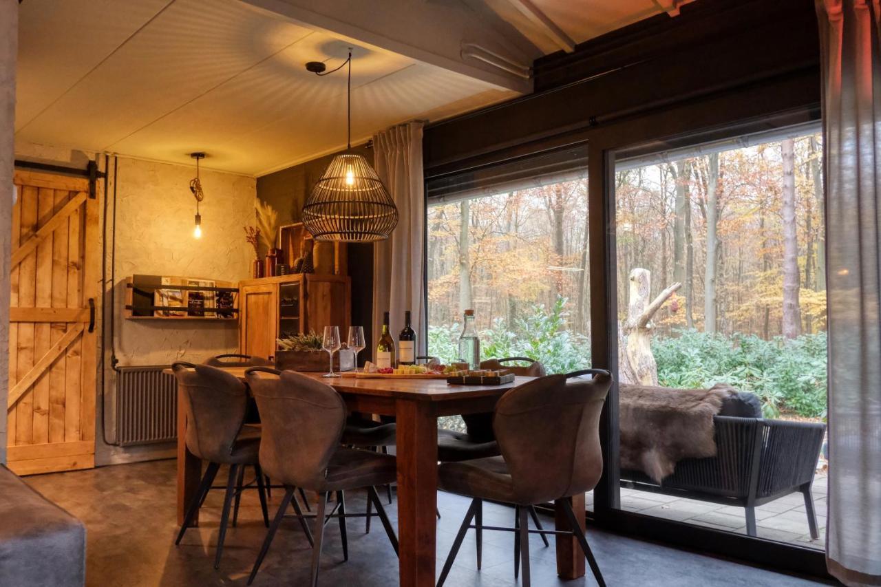 Lodge In Een Bosrijke Omgeving Met Hottub & Sauna Opt Rheezerveen Eksteriør billede